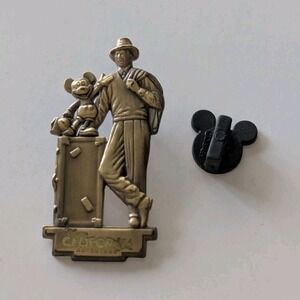 Disney RARE Walt Disney Mickey California Adventure Pin Disneyland 2012
